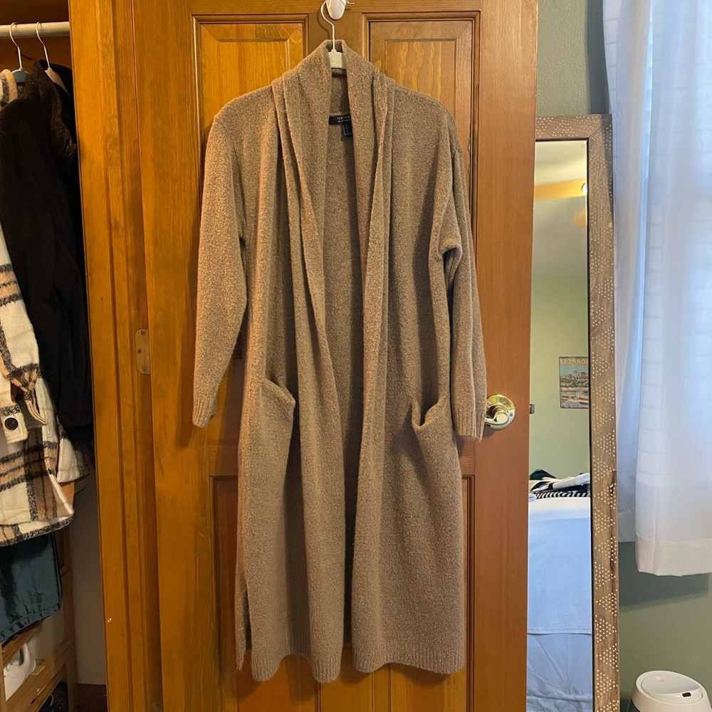 Longline Open Front Cardigan